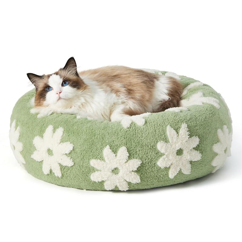 Lesure Donut Dog Bed, Cute Calming Bed for Small/Medium/Large Dogs & Cats, Camas Para Perros, Washable, round Pet Bed, Anti-Slip Bottom, Pet Supplies Bedding
