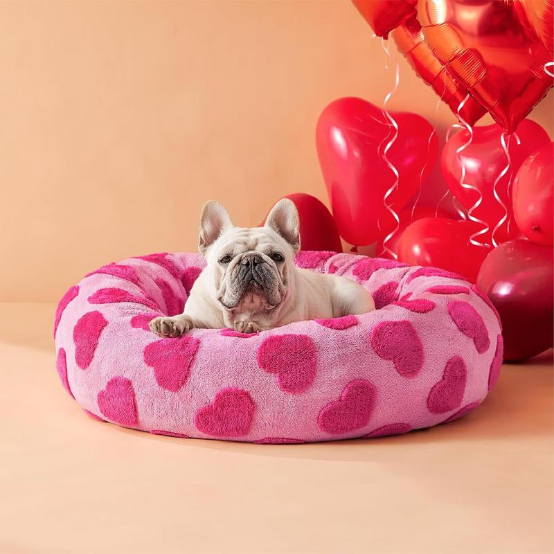 Lesure Donut Dog Bed, Cute Calming Bed for Small/Medium/Large Dogs & Cats, Camas Para Perros, Washable, round Pet Bed, Anti-Slip Bottom, Pet Supplies Bedding