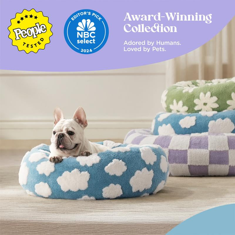 Lesure Donut Dog Bed, Cute Calming Bed for Small/Medium/Large Dogs & Cats, Camas Para Perros, Washable, round Pet Bed, Anti-Slip Bottom, Pet Supplies Bedding