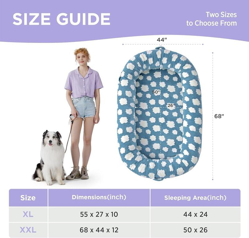 Lesure Donut Dog Bed, Cute Calming Bed for Small/Medium/Large Dogs & Cats, Camas Para Perros, Washable, round Pet Bed, Anti-Slip Bottom, Pet Supplies Bedding