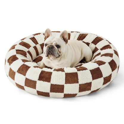 Lesure Donut Dog Bed, Cute Calming Bed for Small/Medium/Large Dogs & Cats, Camas Para Perros, Washable, round Pet Bed, Anti-Slip Bottom, Pet Supplies Bedding