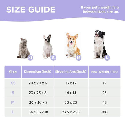 Lesure Donut Dog Bed, Cute Calming Bed for Small/Medium/Large Dogs & Cats, Camas Para Perros, Washable, round Pet Bed, Anti-Slip Bottom, Pet Supplies Bedding
