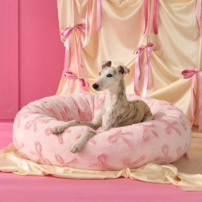 Lesure Donut Dog Bed, Cute Calming Bed for Small/Medium/Large Dogs & Cats, Camas Para Perros, Washable, round Pet Bed, Anti-Slip Bottom, Pet Supplies Bedding